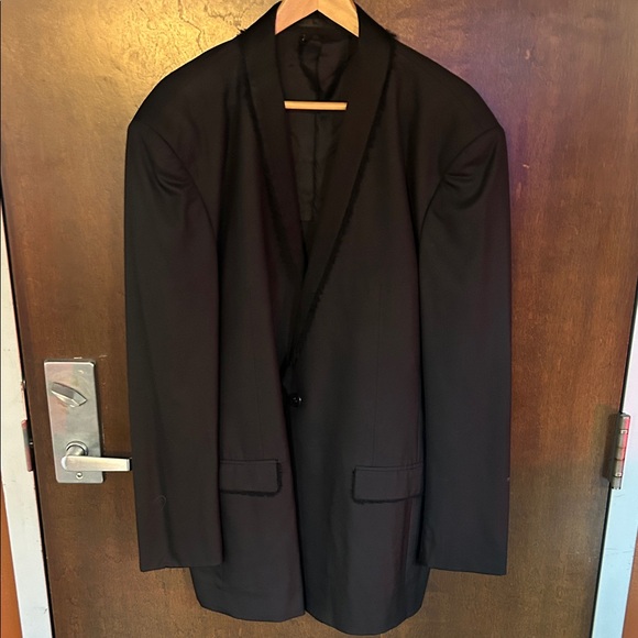 Classic Black Men's Tuxedo Jacket - Picture 1 of 5